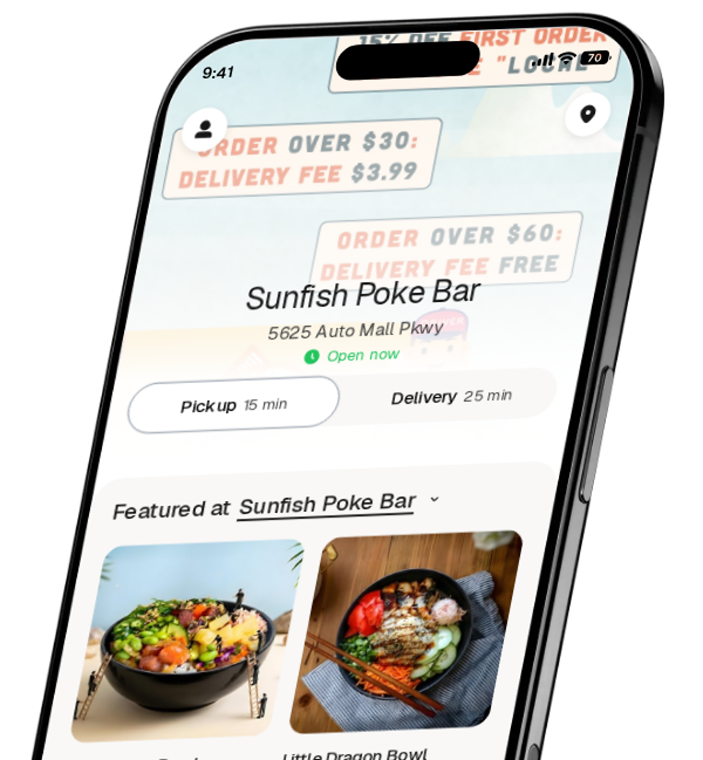 Sunfish Poke Bar app preview