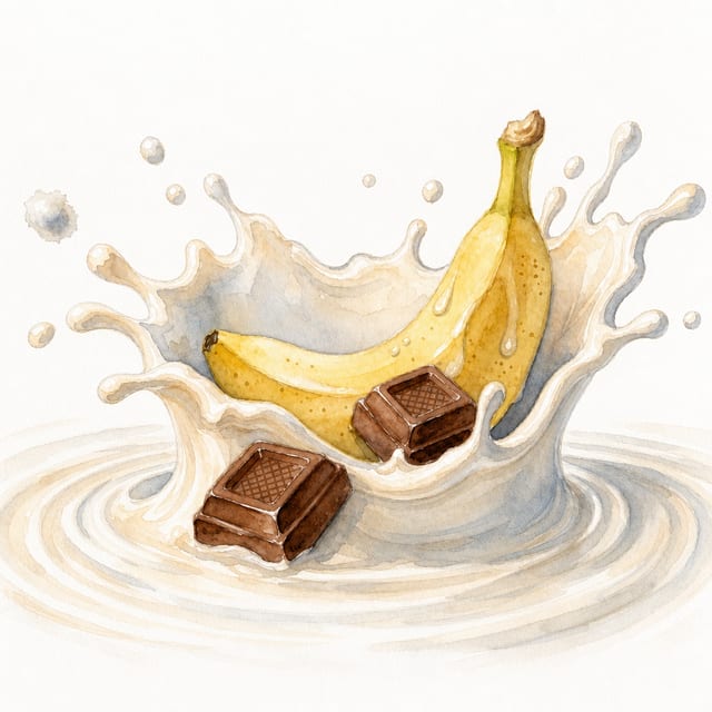 Choco Banana Milkshake.