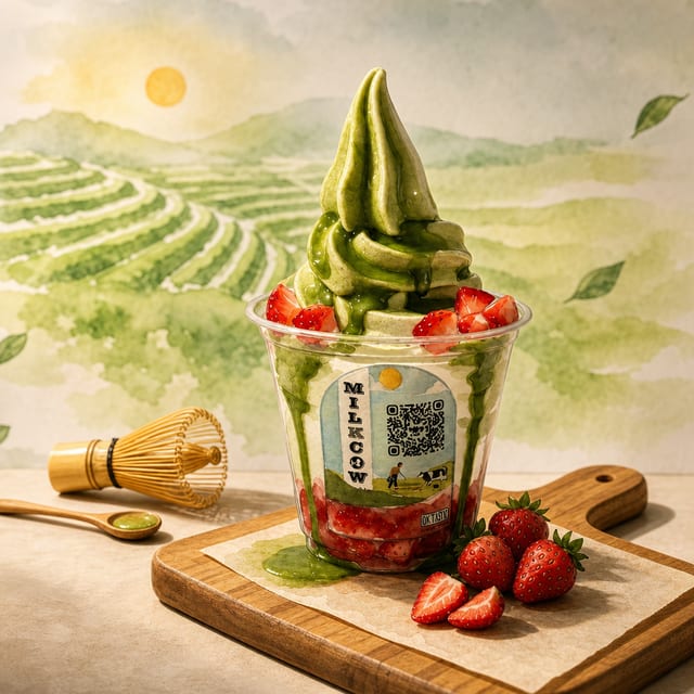 Strawberry Matcha.
