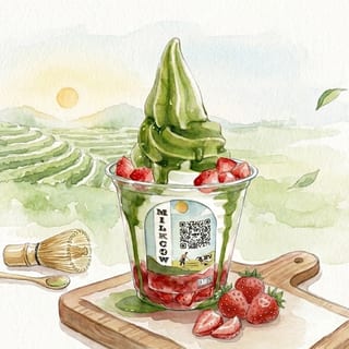 Strawberry Matcha
