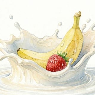 Banana Strawberry Milkshake